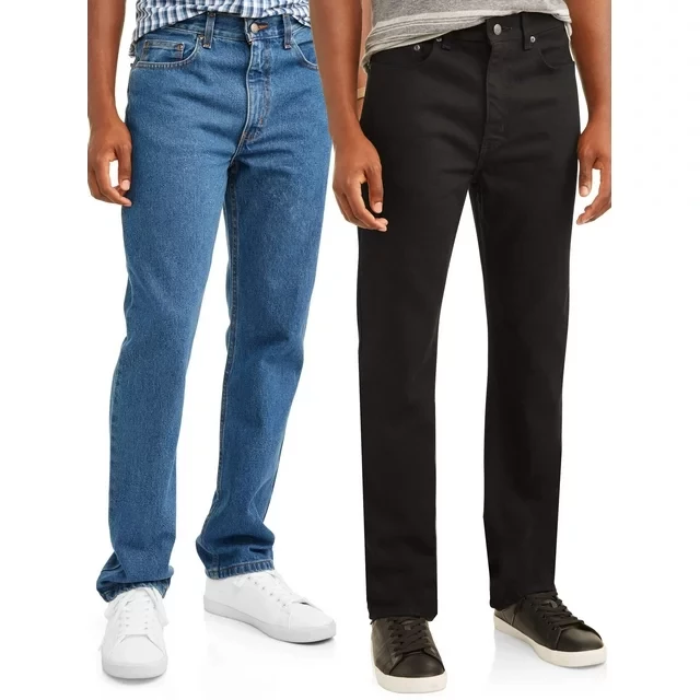 George Men's Regular Fit Jeans, 2-Pack